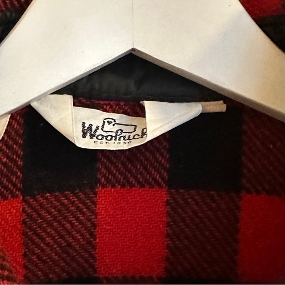 Woolrich Vintage Original Tuxedo Red Check Wool Shirt - Picture 2 of 7